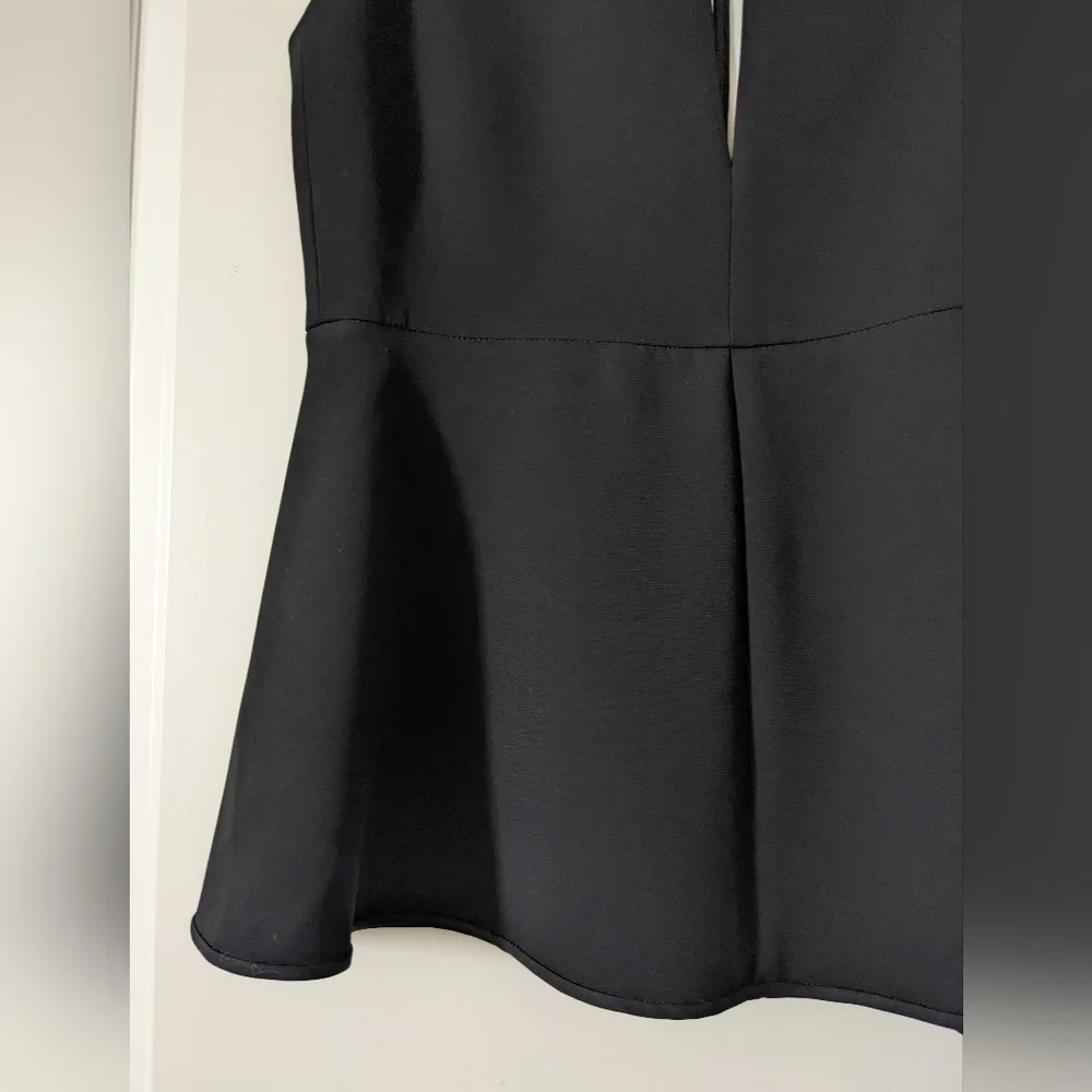 Theory Crepe Split V Neck Blouse - Picture 3 of 6